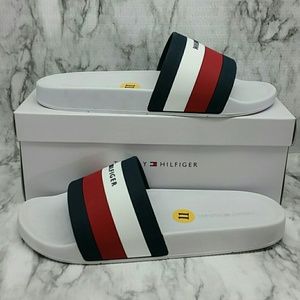 tommy hilfiger men's earthy slide sandal